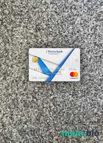 Norway Pareto bank wygląd zdjęcia mastercard skan PSD + zdjęcie